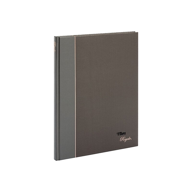 TOPS Royale Professional Notebooks, 8" x 10.5", College Ruled, 96 Sheets, Gray/Silver (25231) image 1