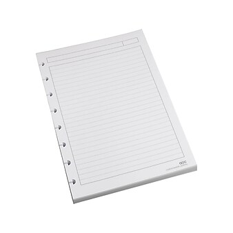 Staples Premium Arc Notebook System Refill Paper, 5.5" x 8.5", 50 Sheets, Narrow Ruled, Cream (19993)