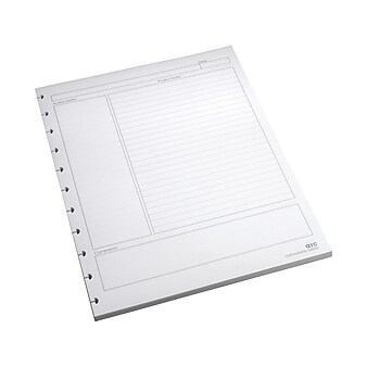 Staples Premium Arc Notebook System Refill Paper, 8.5" x 11", 50 Sheets, College Ruled, White (20021)