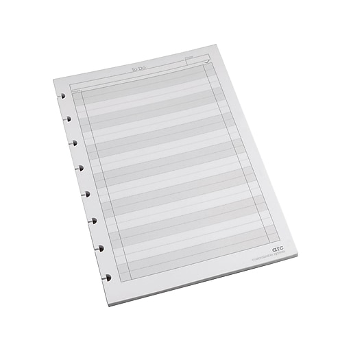 Staples ToDo Arc Notebook System Refill Paper, 5.5" x 8.5", 50 Sheets, Cornell Ruled, White