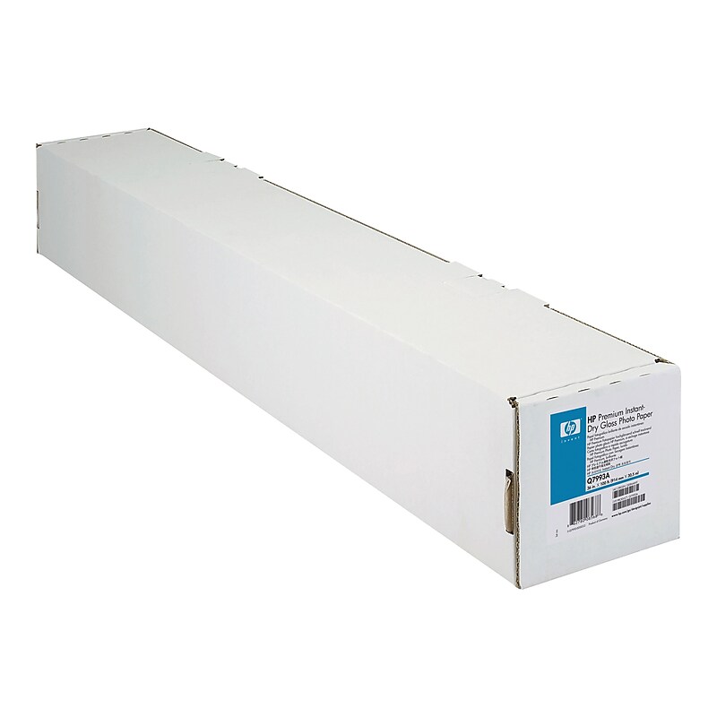 HP Premium Wide Format Bond Paper Roll, 36" x 100', Gloss Finish (HEWQ7993A) image 1