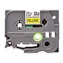 Brother P-touch TZe-S651 Laminated Extra Strength Label Maker Tape, 1" x 26-2/10', Black on Yellow (TZe-S651)~#|#~sp43807220_sc7