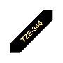 Brother P-touch TZe-344 Laminated Label Maker Tape, 3/4" x 26-2/10', Gold on Black (TZe-344)~#|#~sp43807246_sc7