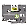 Brother P-touch TZe-641 Laminated Label Maker Tape, 3/4" x 26-2/10', Black On Yellow (TZe-641)~#|#~sp43807251_sc7