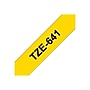 Brother P-touch TZe-641 Laminated Label Maker Tape, 3/4" x 26-2/10', Black On Yellow (TZe-641)~#|#~sp43807253_sc7