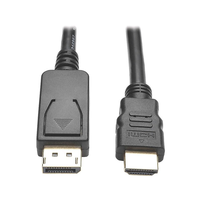 Tripp Lite 6 ft. DisplayPort to HDMI Video Cable, Male to Female, Black (P582-006-V2) image 1