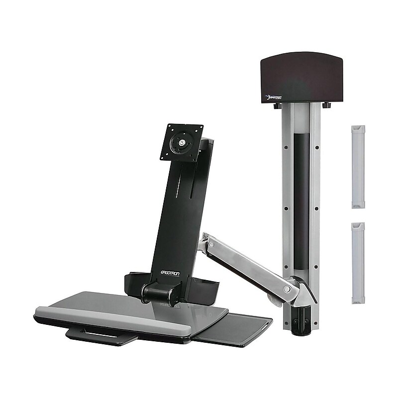 Ergotron StyleView Monitor Mount, up to 24" Monitors, Polished Aluminum (45-273-026) image 1