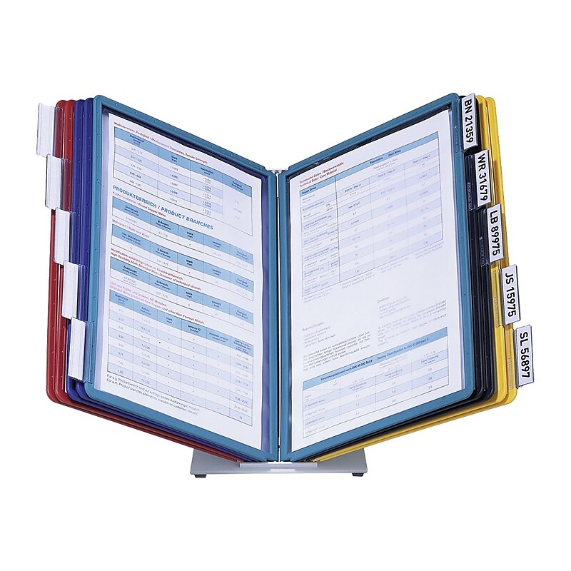 Durable VARIO Document Holder, 8.5" x 11", Top Loading, Multicolor Plastic (536000) image 1