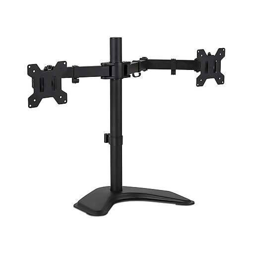 MountIt! Dual Adjustable Monitor Arm, Up To 32", Black (MI2781) at