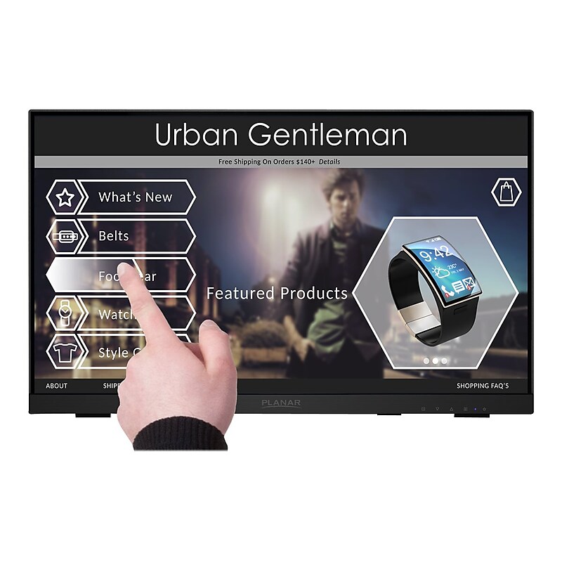 PLANAR Helium 997-8286-00 22" LED Monitor, Black image 1