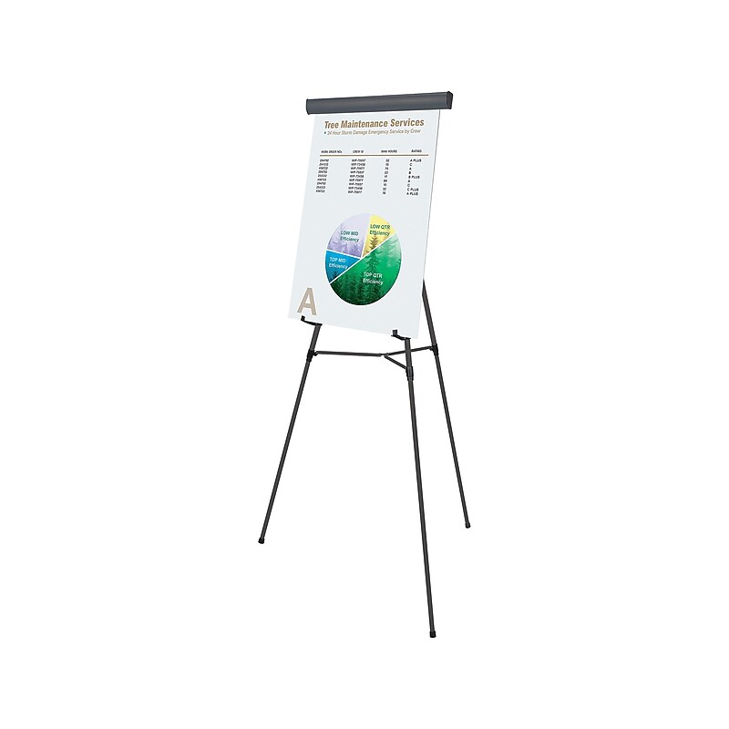 MasterVision Display Easel, 69", Black Aluminum (FLX05101MV) image 1