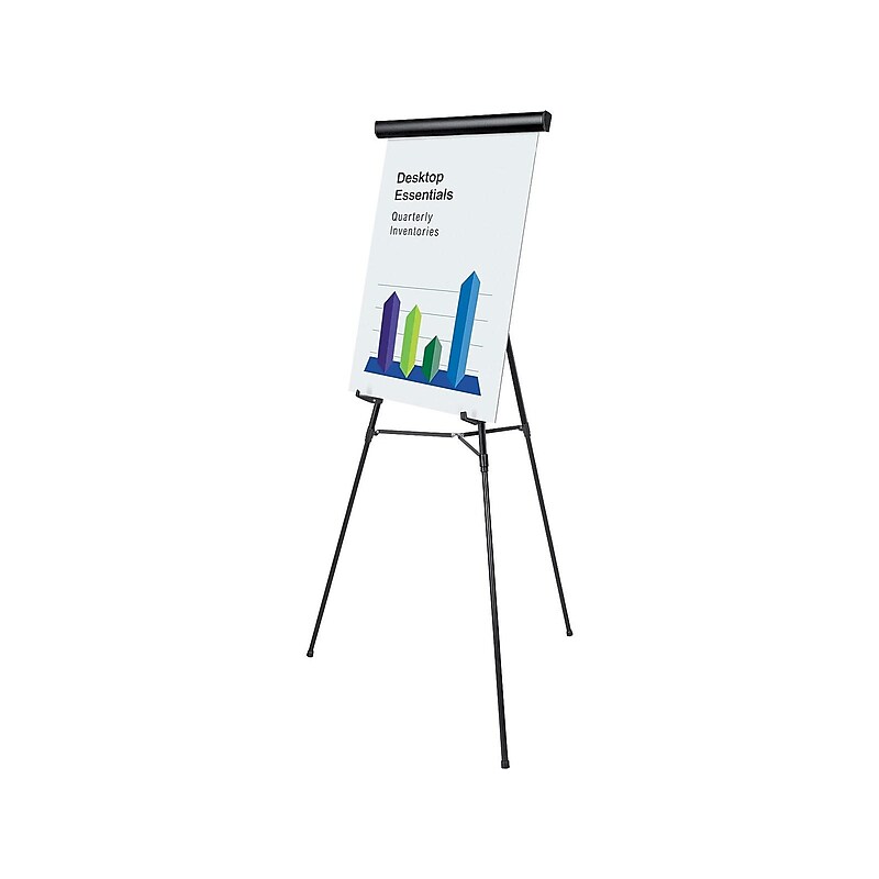 MasterVision Lightweight Display Easel, 63", Black Aluminum (FLX09101MV) image 1