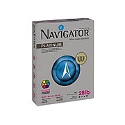 Navigator Platinum 8.5" x 11" Multipurpose Paper, 28 lbs., 99 Brightness, 500 Sheets/Ream (SNANPL1128)