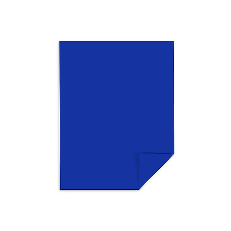 Astrobrights 65 lb. Cardstock Paper, 8.5" x 11", Blast-Off Blue, 250 Sheets/Pack (WAU21911) image 1