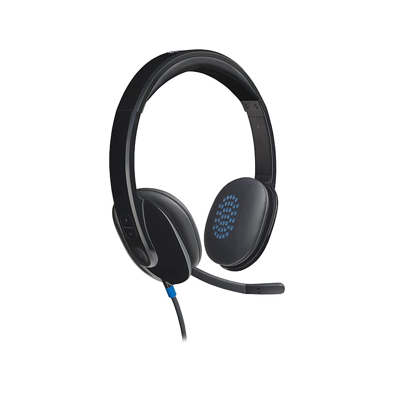 Logitech H540 Computer HD Headset, Over-the-Head, Black (981-000510) image 1