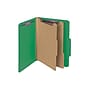 Smead Pressboard Classification Folders with SafeSHIELD Fasteners, 2" Expansion, Letter Size, 2 Dividers, Green, 10/Box  (14033)~#|#~sp43812367_sc7