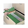 Smead Pressboard Classification Folders with SafeSHIELD Fasteners, 2" Expansion, Letter Size, 2 Dividers, Green, 10/Box  (14033)~#|#~sp43812369_sc7