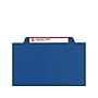 Smead Classification Folders with SafeSHIELD Fasteners, 2" Expansion, Letter Size, 1 Divider, Dark Blue, 10/Box (13732)~#|#~sp43812397_sc7