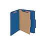 Smead Classification Folders with SafeSHIELD Fasteners, 2" Expansion, Letter Size, 1 Divider, Dark Blue, 10/Box (13732)~#|#~sp43812398_sc7