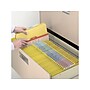 Smead Pressboard Classification Folders with SafeSHIELD Fasteners, 2" Expansion, Letter Size, 1 Divider, Yellow, 10/Box (13734)~#|#~sp43812410_sc7