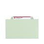 Smead Classification Folders with SafeSHIELD Fasteners, 2" Expansion, Letter Size, 1 Divider, Green/Gray, 10/Box (13776)~#|#~sp43812414_sc7