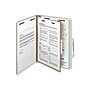 Smead Classification Folders with SafeSHIELD Fasteners, 2" Expansion, Letter Size, 1 Divider, Green/Gray, 10/Box (13776)~#|#~sp43812415_sc7