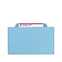 Smead Pressboard Classification Folders with SafeSHIELD Fasteners, 2" Expansion, Letter Size, 2 Dividers, Blue, 10/Box  (14030)~#|#~sp43812425_sc7