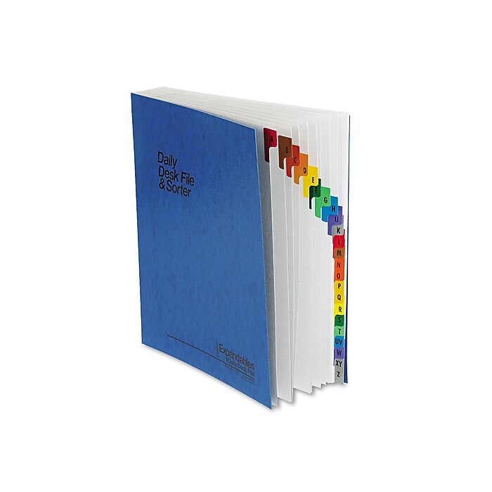 Pendaflex Expanding Pressguard Desk File, Blue (PFX 11015) | Staples