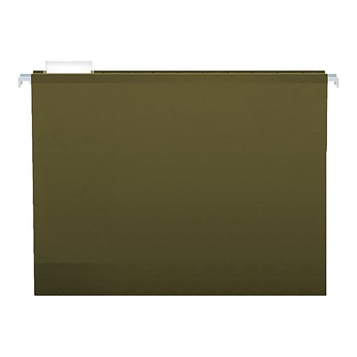 3 4152x3 1/5 Cut 25/BX Standard Green Pendaflex 04152X3 Extra Capacity Reinforced Hanging File Folders Letter Size 