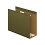 Pendaflex Reinforced Hanging File Folders, 5-Tab, 4" Expansion, Letter Size, Standard Green, 25/Box (PFX 04152x4)~#|#~sp43812477_sc7