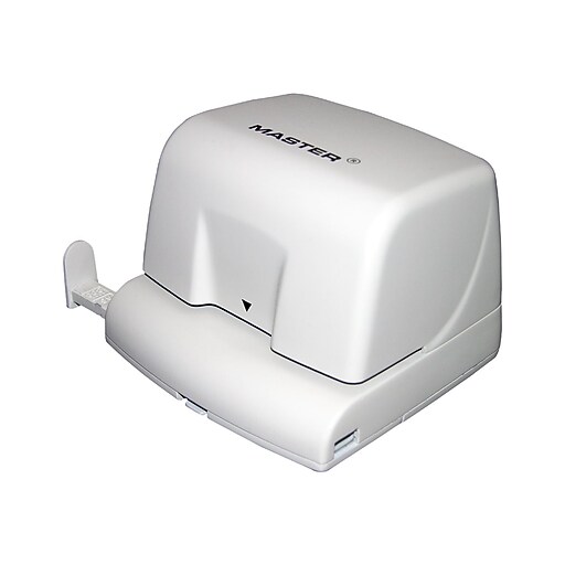 MASTER 2Hole Punch, 12 Sheet Capacity, White (EP210) Staples