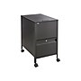 Safco Metal Mobile File Cart with Lockable Wheels, Black (5364BL)~#|#~sp43812610_sc7