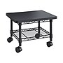 Safco Under-Desk Mixed Materials Mobile Printer Stand with Lockable Wheels, Black (5206BL)~#|#~sp43812617_sc7