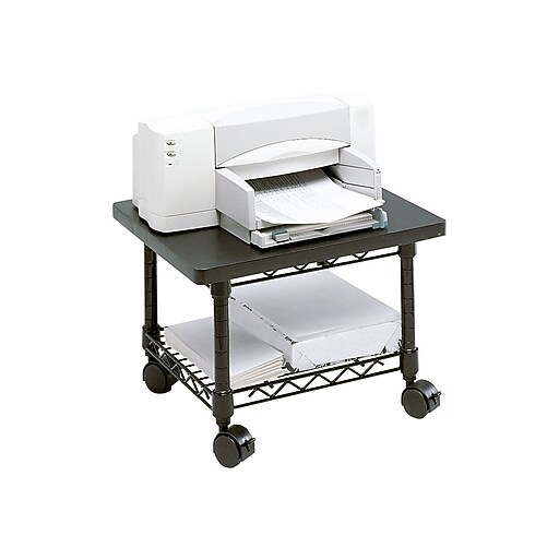 Safco UnderDesk Printer Stand, Black Staples