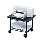Safco Under-Desk Mixed Materials Mobile Printer Stand with Lockable Wheels, Black (5206BL)~#|#~sp43812619_sc7