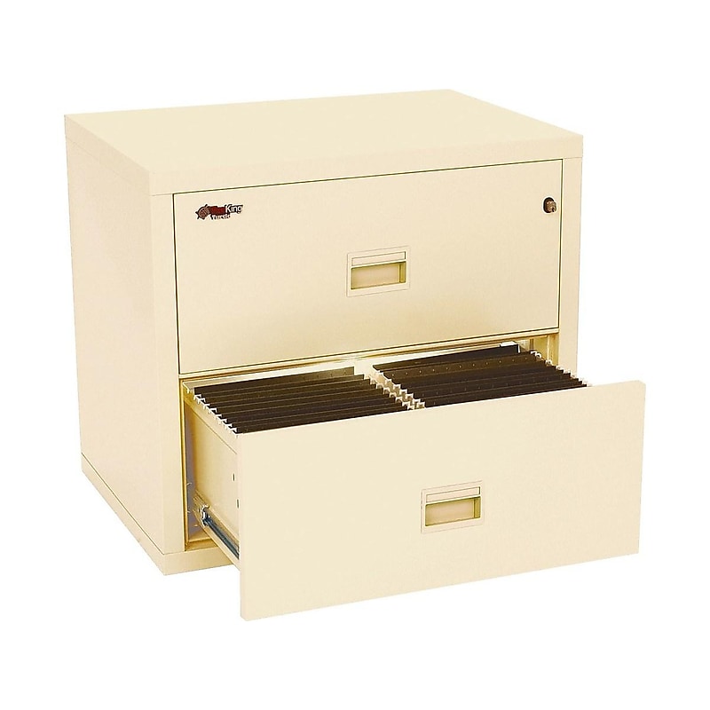 FireKing Turtle 2-Drawer Lateral File Cabinet, Fire Resistant, Letter/Legal, Beige, 31.13"W (2R3122-CPA) image 1