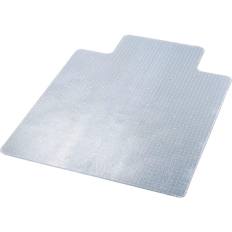 Deflect-O DuraMat Carpet Chair Mat with Lip, 46" x 60'', Low-Pile, Clear (CM13433F) image 1