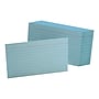 Oxford 3" x 5" Index Cards, Lined Blue, 100/Pack (OXF 7321 BLU)~#|#~sp43812671_sc7