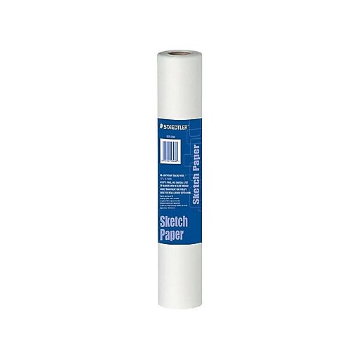 Staedtler 12" Sketch Paper Rolls, White, 150' (937S 1250R) at Staples