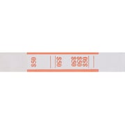 Coin Tainer 50 Currency Strap Orange 1000 Pack At Staples