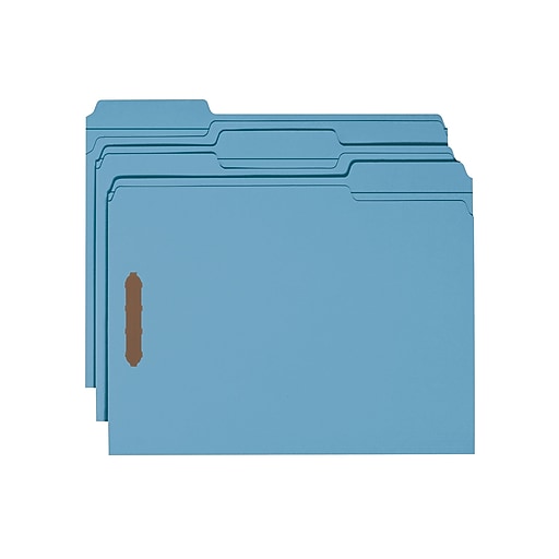 Box of 50 Smead Legal Size 2-Fastener Folders Top Full Cut Green 