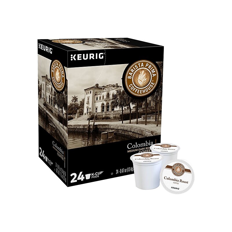 Barista Prima Colombian Coffee Keurig® K-Cup® Pods, Medium Dark Roast, 24/Box (6613) image 1