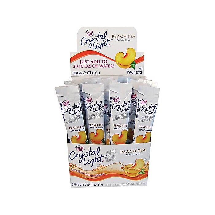 Crystal Light On the Go Peach Tea  120 units per case 0.7 oz