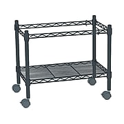 Safco 1-Shelf Metal File Cart, Black (5201BL)