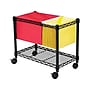 Safco Metal Mobile File Cart with Lockable Wheels, Black (5201BL)~#|#~sp43813076_sc7