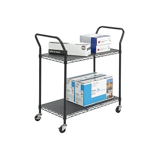 Safco® Wire Utility Cart, Black at Staples