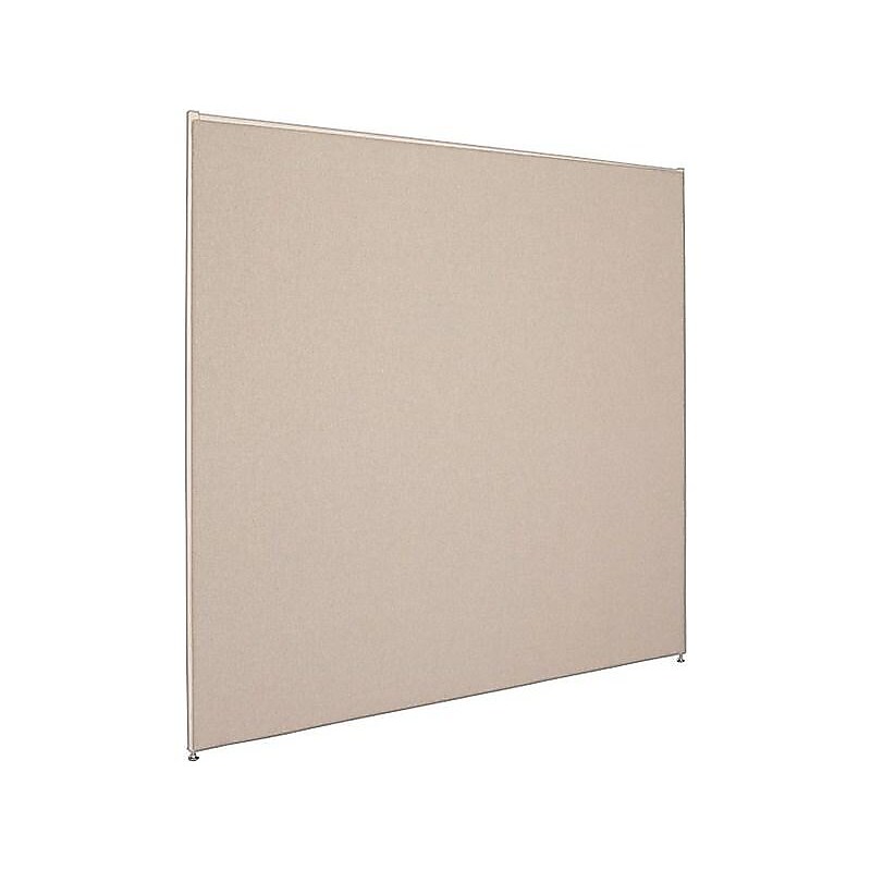 HON Verse Panel, 60"W x 60"H, Light Gray Finish, Gray Fabric (BSXP6060GYGY) image 1