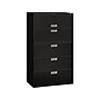 HON Brigade 600 Series 5-Drawer Lateral File Cabinet, Locking, Letter/Legal, Black, 42"W (HON695LP)~#|#~sp43813121_sc7