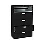 HON Brigade 600 Series 5-Drawer Lateral File Cabinet, Locking, Letter/Legal, Black, 42"W (HON695LP)~#|#~sp43813122_sc7