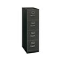 HON 310 Series 4-Drawer Vertical File Cabinet, Letter Size, Lockable, 52"H x 15"W x 26.5"D, Black  (HON314PP)~#|#~sp43813133_sc7